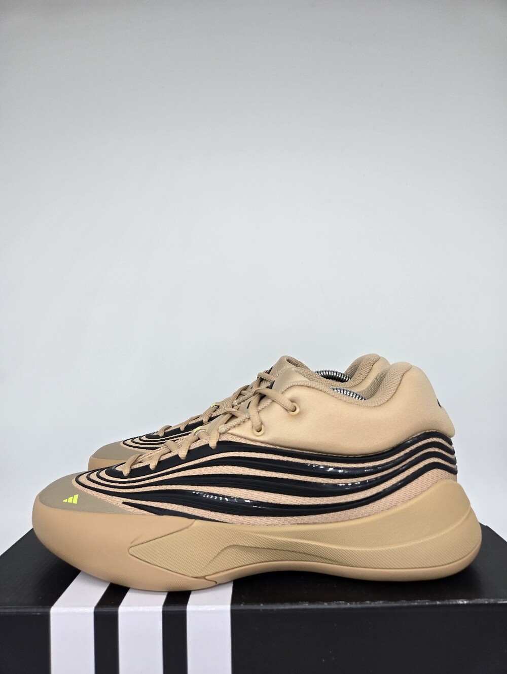 adidas Women's Dame X Warm Sandstone Black Basketball Shoes Size 12